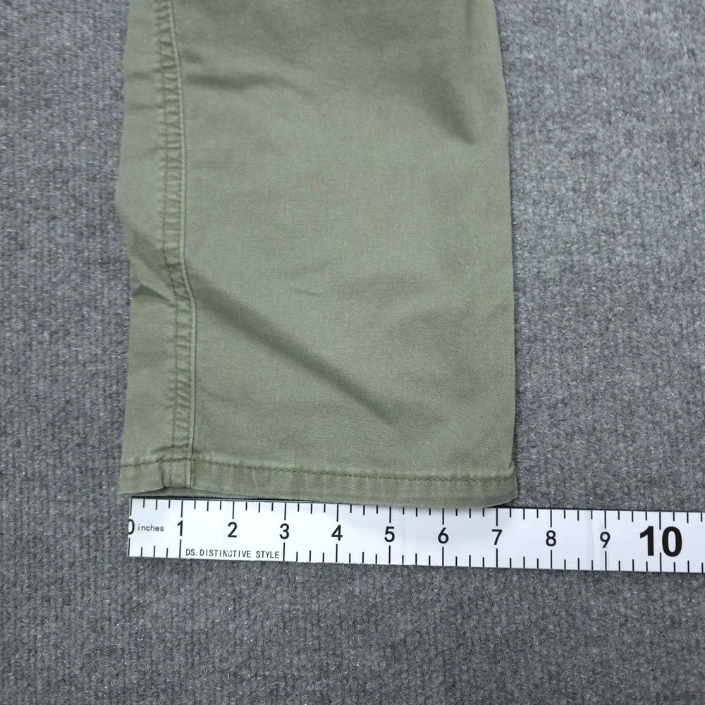 Wrangler Cargo Pants Mens 38X30 Green Regular Taper Stretch Cotton Twill
